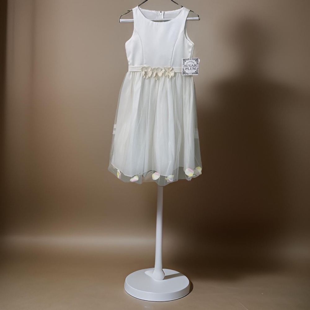Ivory Size Ten Flower Girl Dress by Sugar Plum NWT